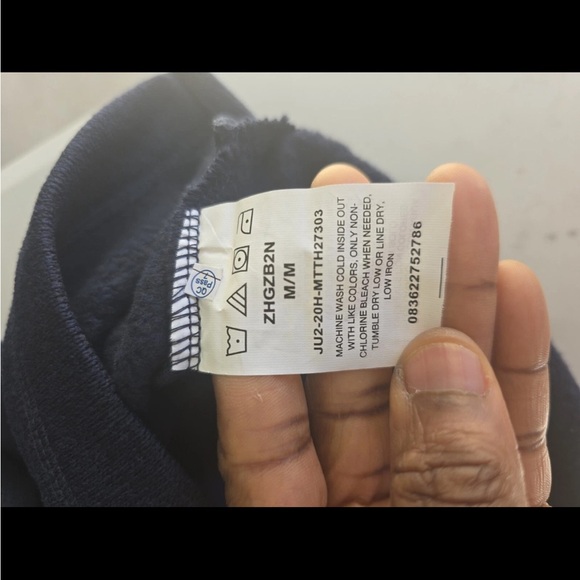 Wrangler Authentics Men's 1/4 Zip Solid Pullover Sweater Blue Sz M New Henley - Picture 9 of 12